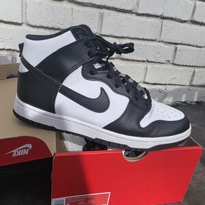 Nike Black and White Dunk Hi